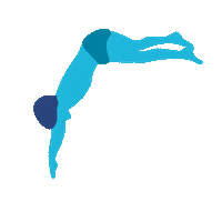 inthedeep swimming splash dive diving Sticker