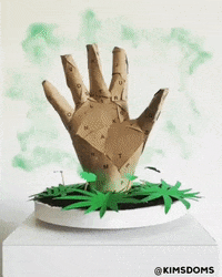 davidkims hand paper artwork craft GIF
