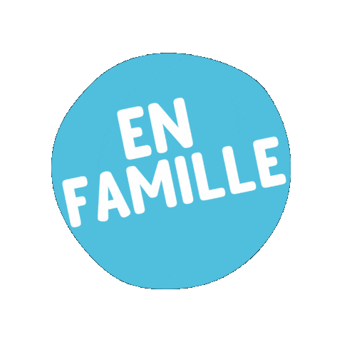 Bleu Famille Sticker by Kidiklik