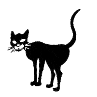 Black Cat Sticker by Industrial Workers of the World