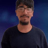 Nuh uh while smiling