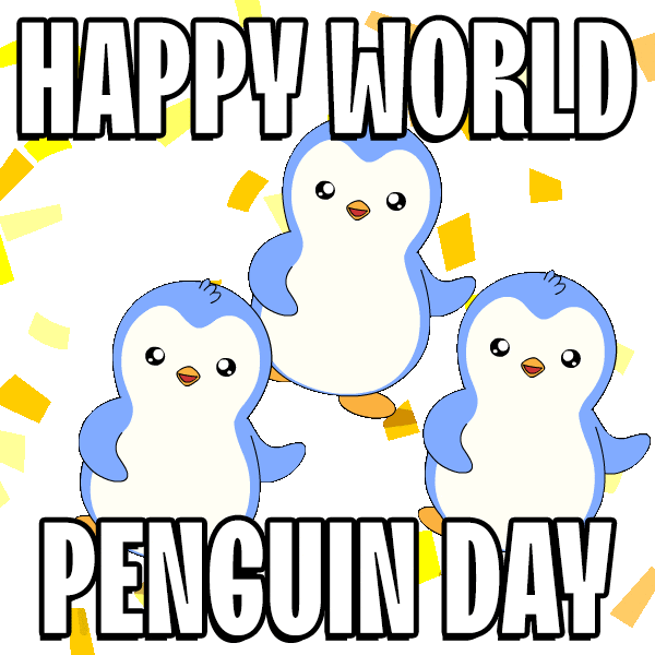 April 25 Dancing Sticker by Pudgy Penguins