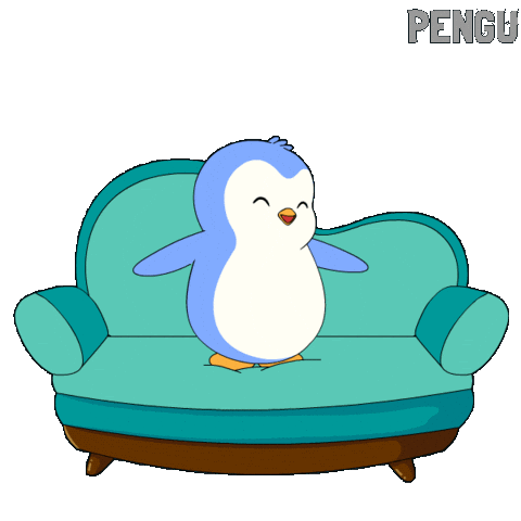 Happy Jump Sticker by Pudgy Penguins