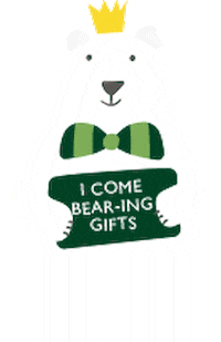 WhiteStuffUK christmas bear merry christmas white stuff Sticker