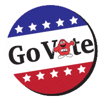 Vote Button Sticker by Western Kentucky University