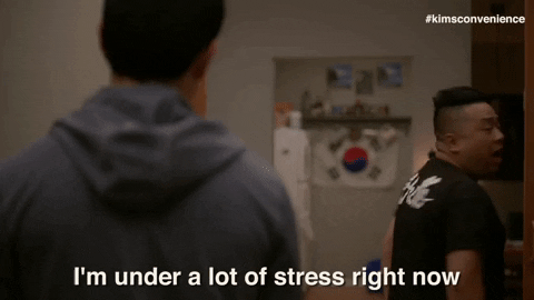 stressed out cbc GIF by Kim's Convenience