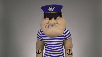 louie the laker thumbs down GIF by Grand Valley State University