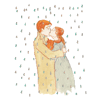 sarayluismartin kiss vintage look couple Sticker