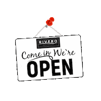 Were Open Come In Sticker by Rivero Schoonhoven