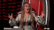 Kelly Clarkson Shock GIF by The Voice