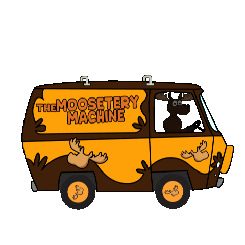 DoYouMoose travel driving web3 van Sticker