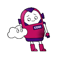 Robot What Sticker by IMDASG