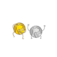 Coin Dancing Sticker by realdogbox