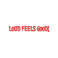 jcpower jcpower jcpowerusa loud feels good Sticker