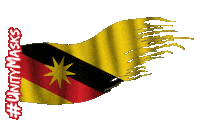 MelindaLooi mask flags sabah kualalumpur Sticker
