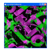 Pokras Calligrafuturism Sticker by POST-WEB