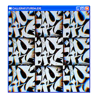 Pokras Calligrafuturism Sticker by POST-WEB