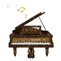 Emma Watson Piano Sticker by LittleWomen