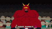 satan fight me GIF by South Park 