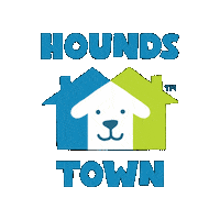 HoundsTown dog dogs dog daycare dog lovers Sticker
