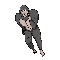 Runner Gorillas Sticker