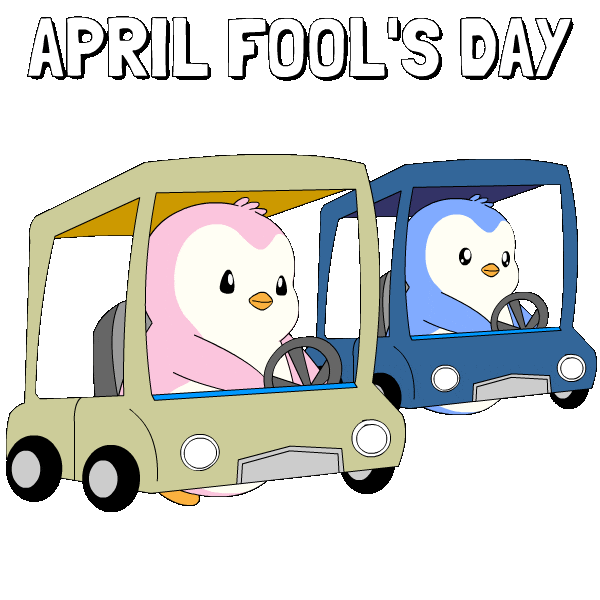 April Fools Penguin Sticker by Pudgy Penguins