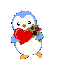 I Love You Hearts Sticker by Pudgy Penguins