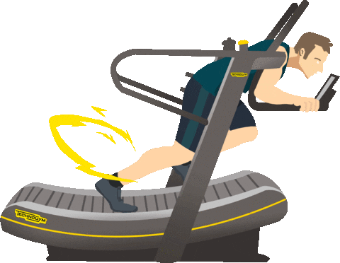 man running Sticker by Technogym