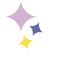 StudioKaleidoscope violet kaleidoscope jaune etoile Sticker