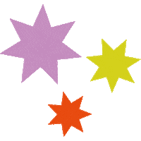 canelashopok star stars colorful estrellas Sticker