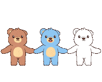 Work Together Teddy Bear Sticker by BEARISH