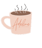 AdelineClothing coffee aesthetic peaceful blogger Sticker