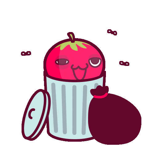 tigerwang bye trash dirty tomato Sticker