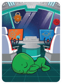 Outer Space Sleeping GIF by VeeFriends