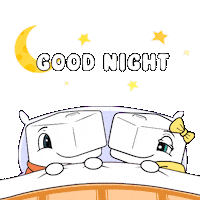 Happy Good Night Sticker by Ordinary Friends