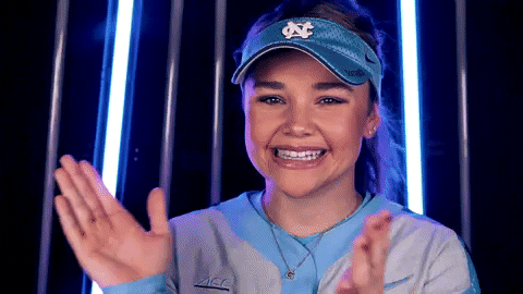 Carolina Unc Softball GIF by UNC Tar Heels
