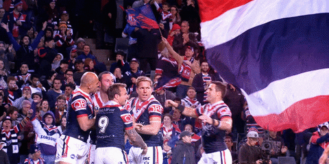 celebrate GIF by Sydney Roosters Football Club