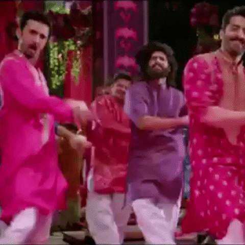 giphyupload dance moves pinky mehndi shocking pink GIF