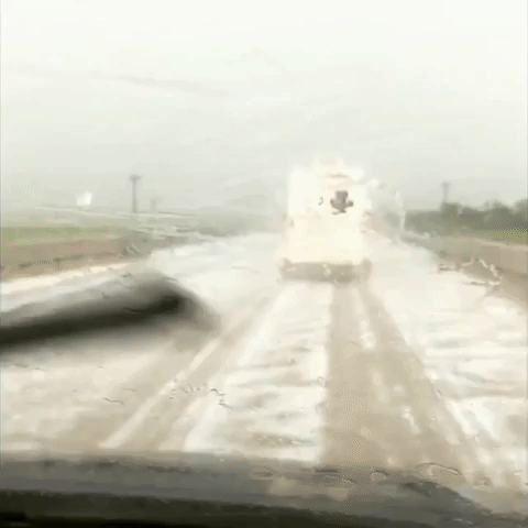 Severe Storms Drop Hail on Oklahoma, Kansas