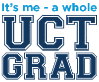 Uctgrad Sticker by University of Cape Town
