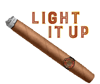 Light It Up Smoking Sticker by Agua Caliente Casinos