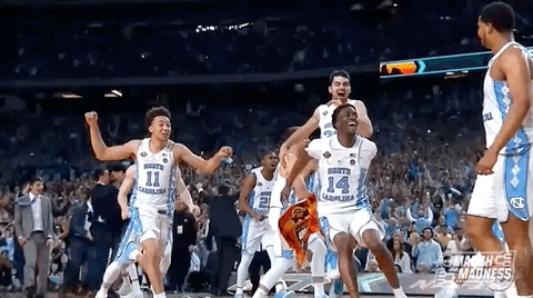 North Carolina Win GIF by NCAA March Madness