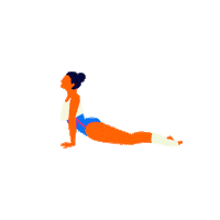Woman Yoga Sticker by Season Paper Collection