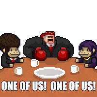 Happy One Of Us Sticker by Smolverse