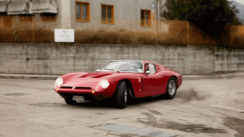 commanderwolfgang giphyupload red vintage cars GIF