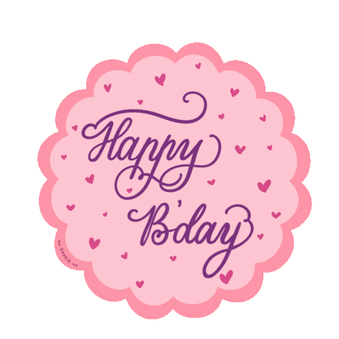 thecookieart love happy birthday happy birthday Sticker