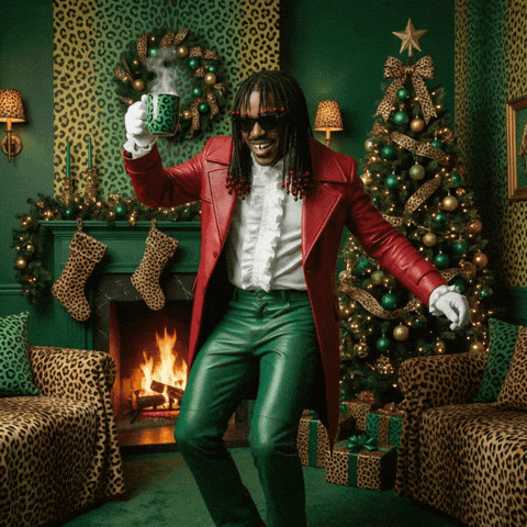 Merry Christmas Drinking GIF by Jukebox Saints