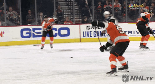 Shayne Gostisbehere Ghost Bear GIF by Philadelphia Flyers