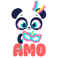 Party Panda Sticker by Mundo Puket