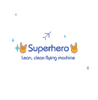 Superhero Thank You Sticker by IndiGo Airlines